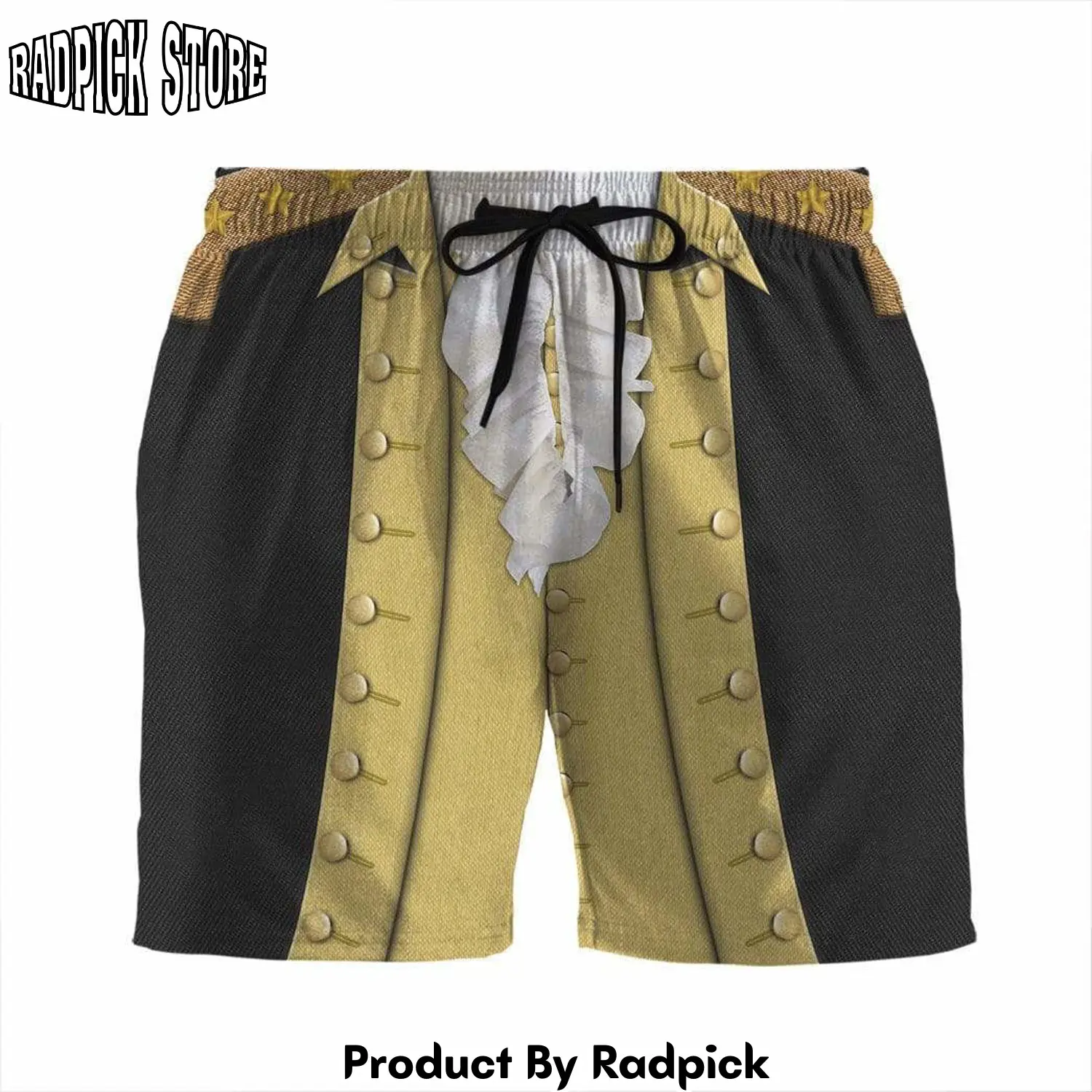 Radpick 3d george washington custom beach shorts swim trunks rp631493